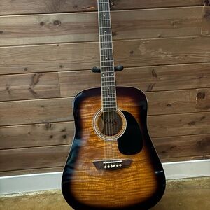 Elegant Sunburst Acoustic Guitar